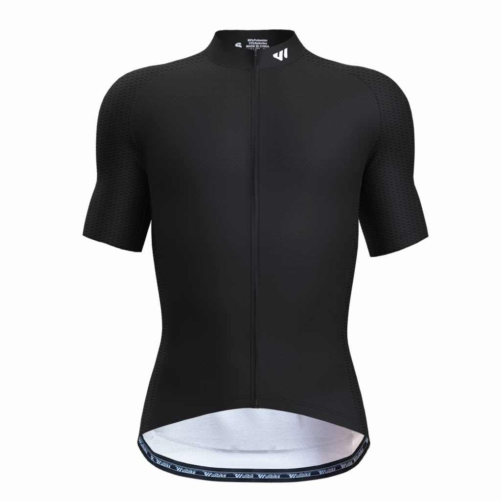 wulibike cyclist jersey black M1007-front