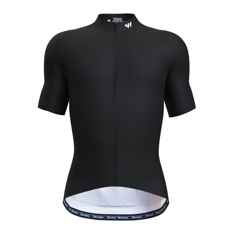 wulibike cyclist jersey black M1007-front