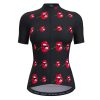 wulibike-women-cycling-jersey-short-sleeve-Cherry-mouth-W1011-front