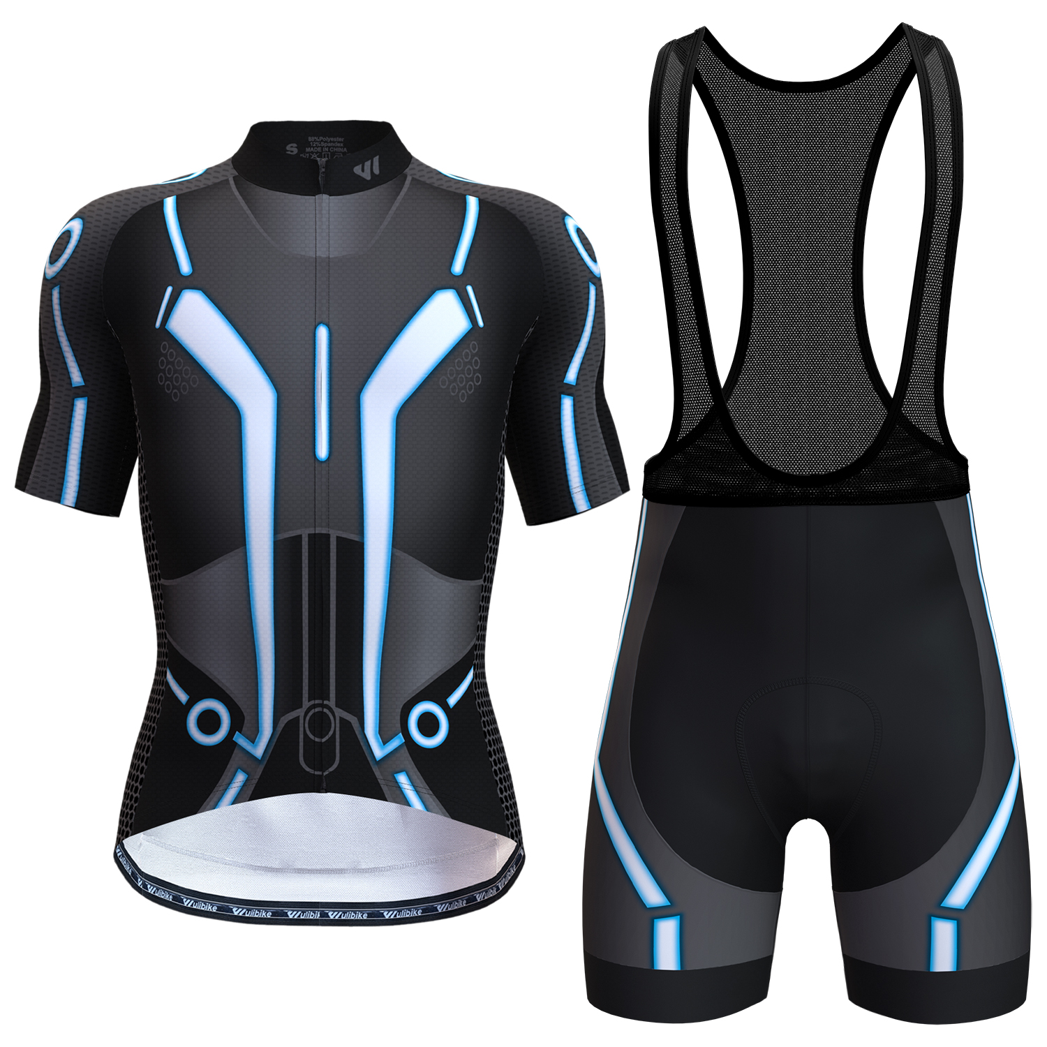 Men Short Sleeve Cycling Kits TRON - Wulibike