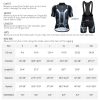 wulibike men's cycling kit short sleeve TRON blue M300103-size