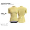 wulibike women short sleeve bike jersey Goose Yellow W1009-deta