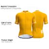 wulibike mens summer cycling jerseys yellow m10103-deta