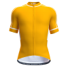 wulibike mens summer cycling jerseys yellow-front