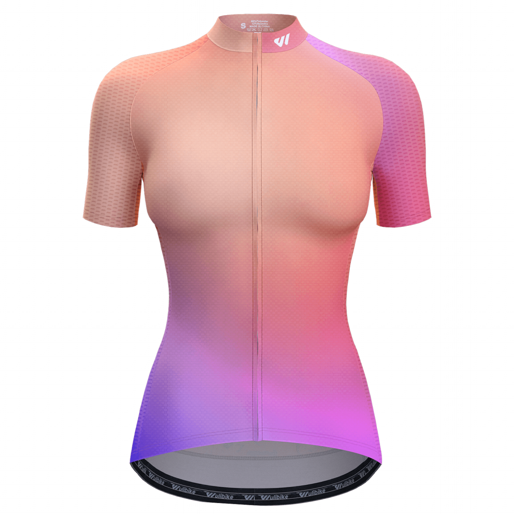 wulibike womens summer cycling jerseys w1030-front