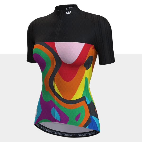 wulibike womens cycling jersey summer short sleeve