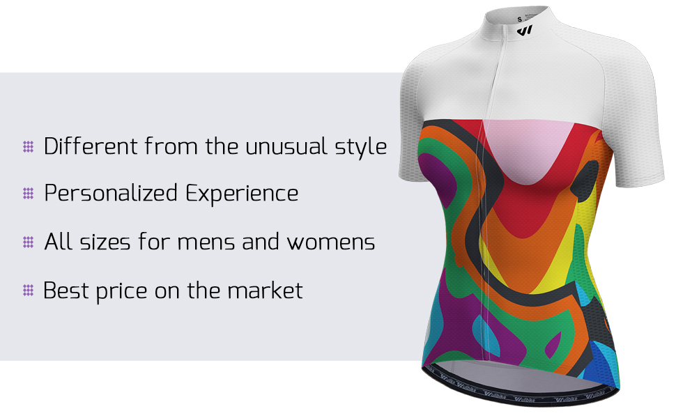 wulibike womens cycling jersey summer short sleeve W1035-description3