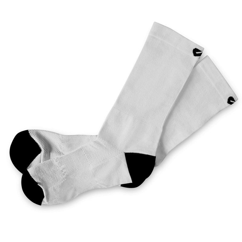 Spread out white riding socks
