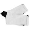 Folded white cycling socks