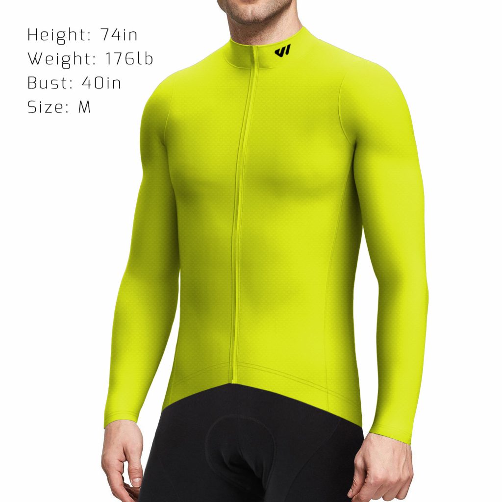 wulibike-Men-Long-Sleeve-Jersey-Lime-Punch-M10094-1