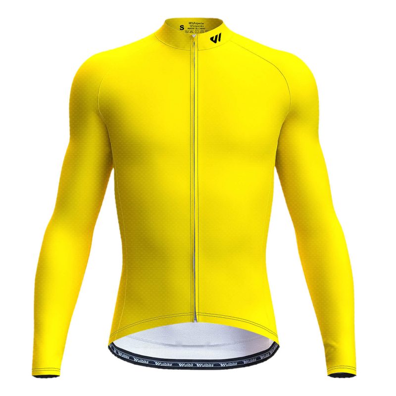 wulibike-mens-cycling-long-sleeve-jersey-M10137-vibrant-yellow-front