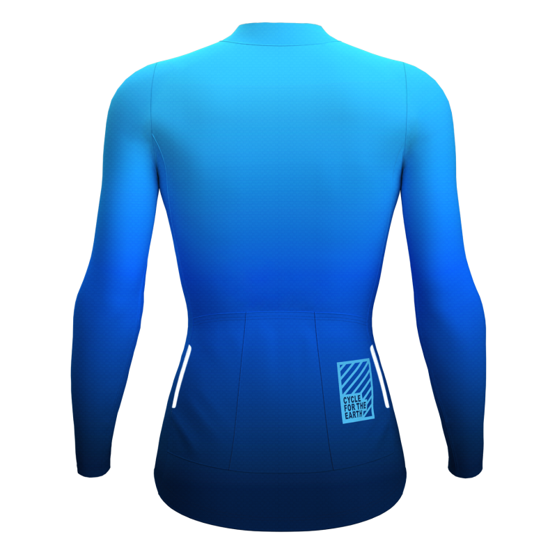 Women Long Jersey Blue Gradient - Image 2