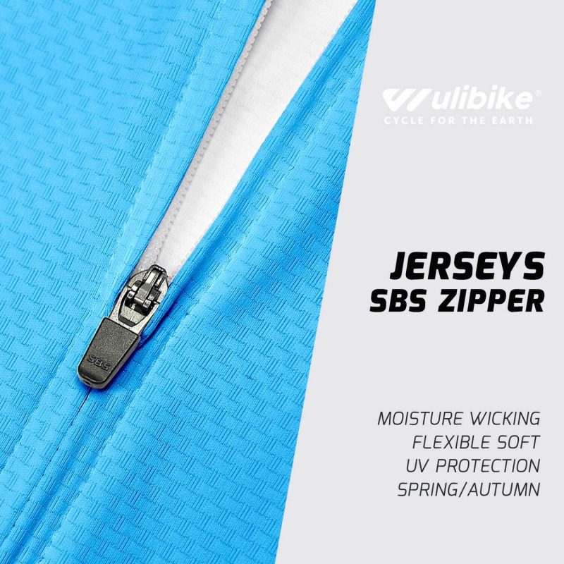 Women Long Sleeve Jersey Neon Blue - Image 6