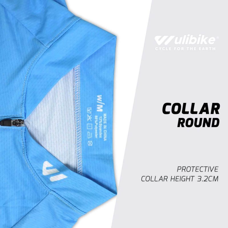 Women Long Sleeve Jersey Neon Blue - Image 5