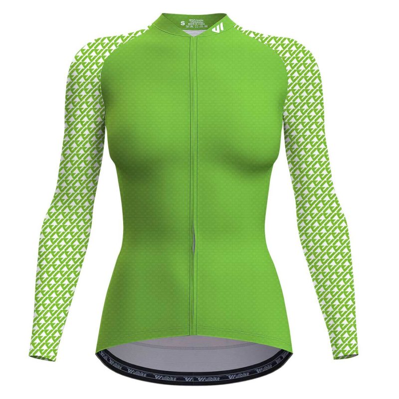 wulibike-long-sleeve-cycling-shirts-for-women-W1042-front