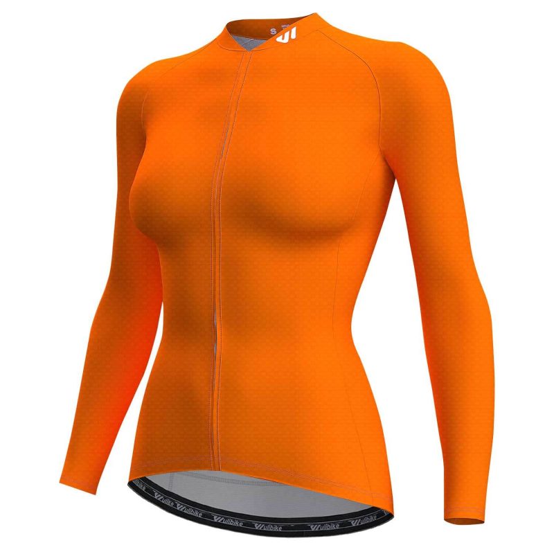 Women Long Sleeve Jersey Orange Tiger - Image 3