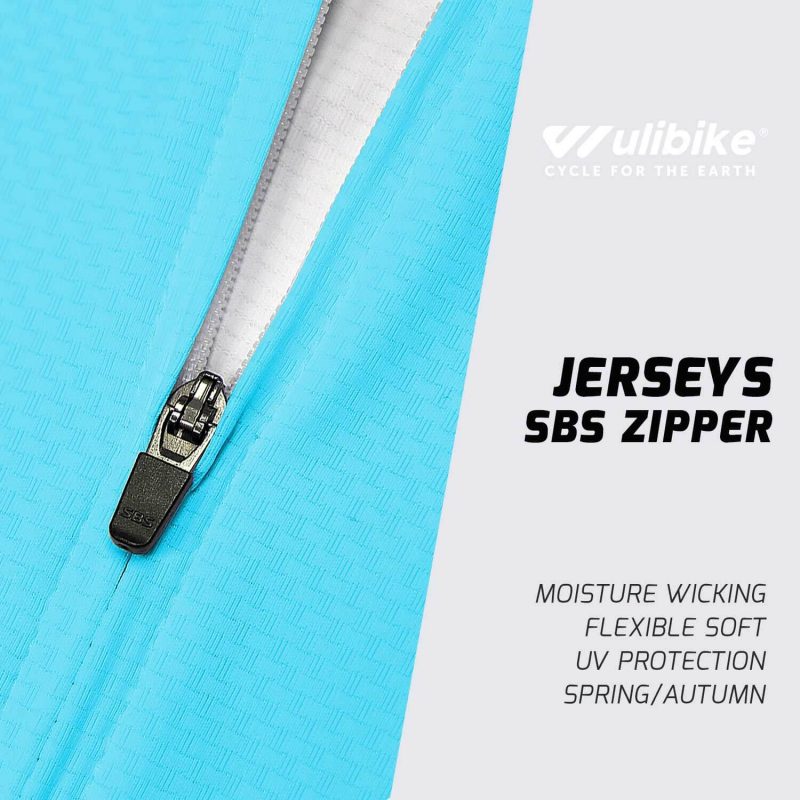 wulibike-women-cycling-long-sleeve-jersey-W1046-zipper-description