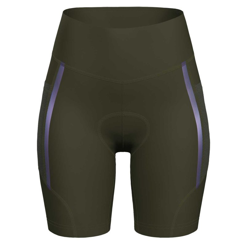 wulibike-new-upgraded-women's-biking-shorts-Multi-pocket-green-w2019-front