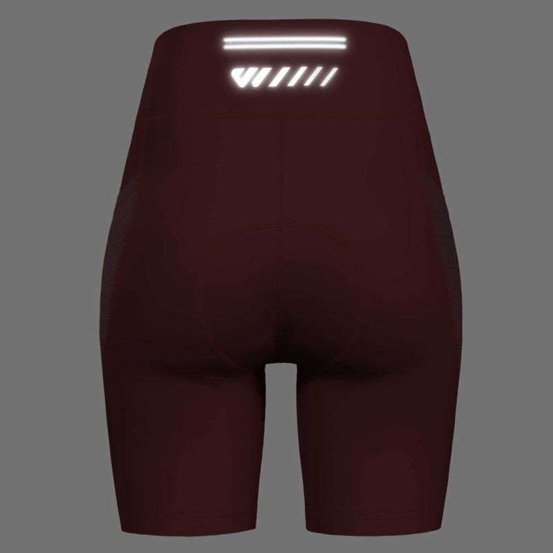 Women T2 Cycling Shorts Red - Image 6