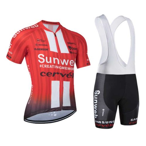 BS006 cycling jersey set front Sunweb