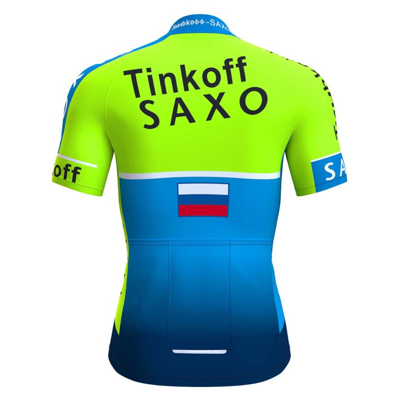 CJ004 cycling men short jersey sets green back