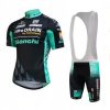 CJ210 Bianchi cycling short jersey set front