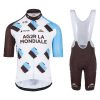 CJ398 AG2R cycling jersey set kit men front
