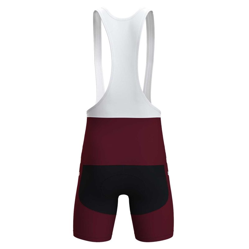 men's cycling shorts jersey set shimano brown red back