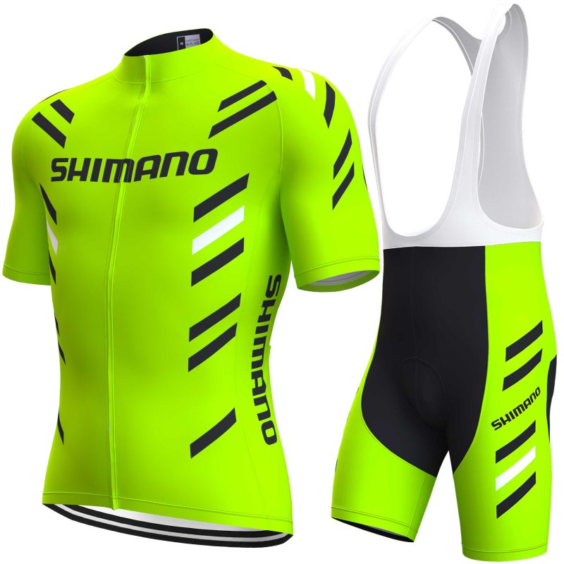 cycling set for men green sidefront