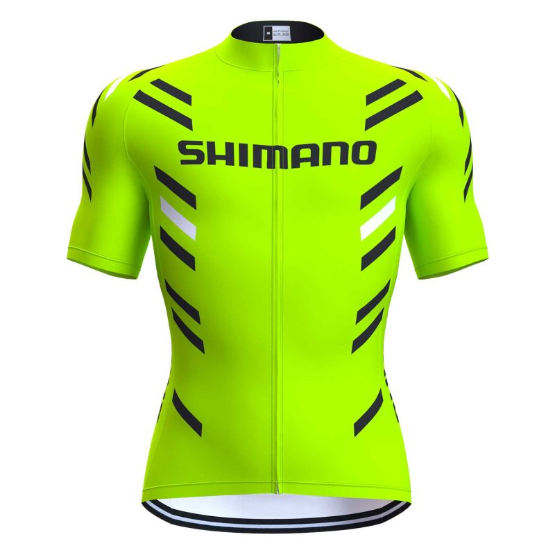 cycling jersey for men green front