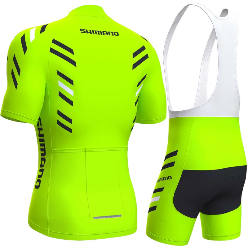 cycling set for men green sideback