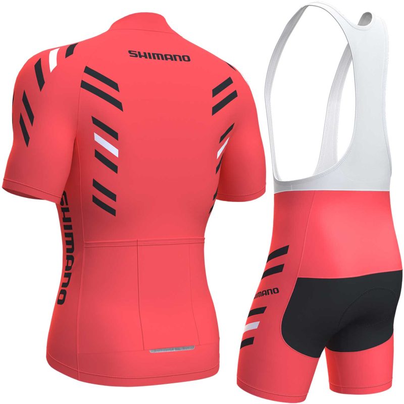 cycling jersey set men pink back