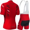 cycling jersey set for men red back