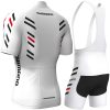 cycling jersey set men white back