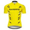mens cycling jersey set Yellow front