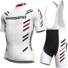 cycling jersey set men white front