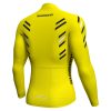 men long sleeve jersey cycling yellow sideback