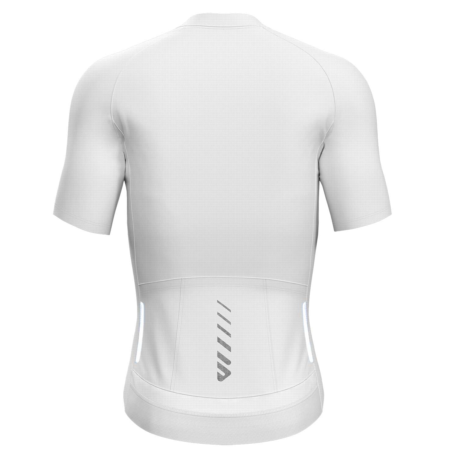 Mens Cycling Jersey Short Sleeve White Wulibike