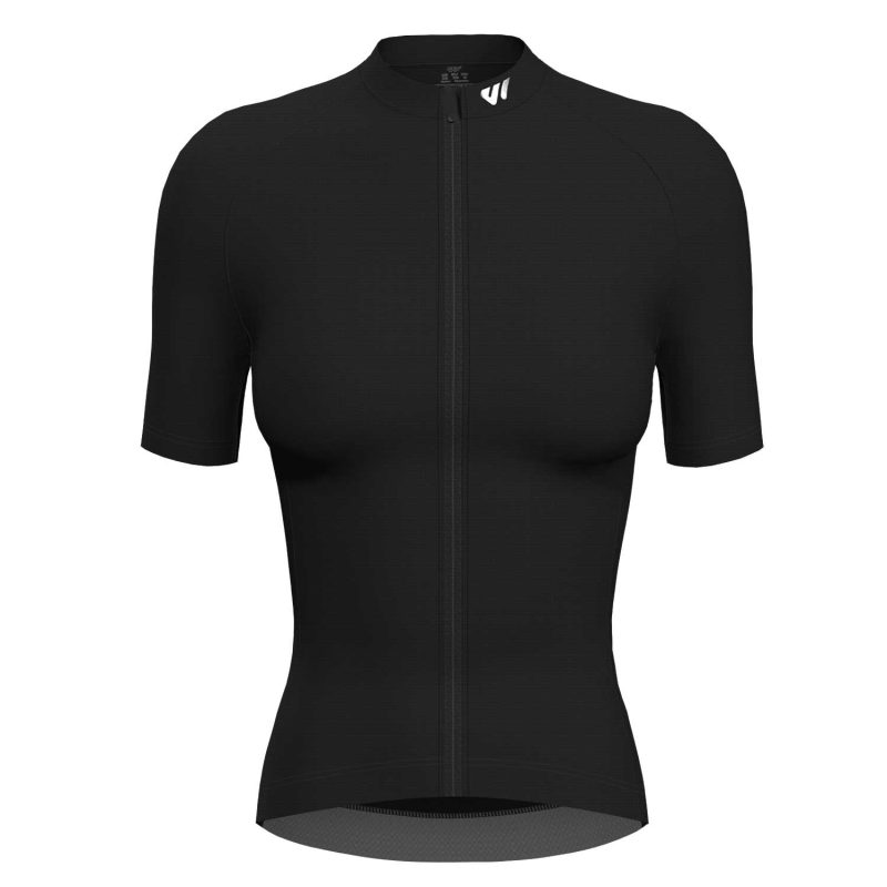 wulibike-new-upgrade-cycle-jersey-women's-short-sleeve-black-w1053-front