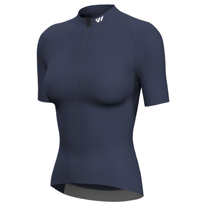 wulibike-new-upgrade-cycling-jersey-womens-short-sleeve-navy-blue-w1055-sidefront