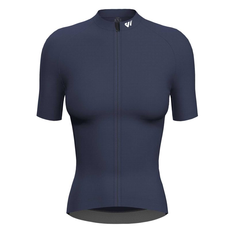 wulibike-new-upgrade-cycling-jersey-womens-short-sleeve-navy-blue-w1055-front
