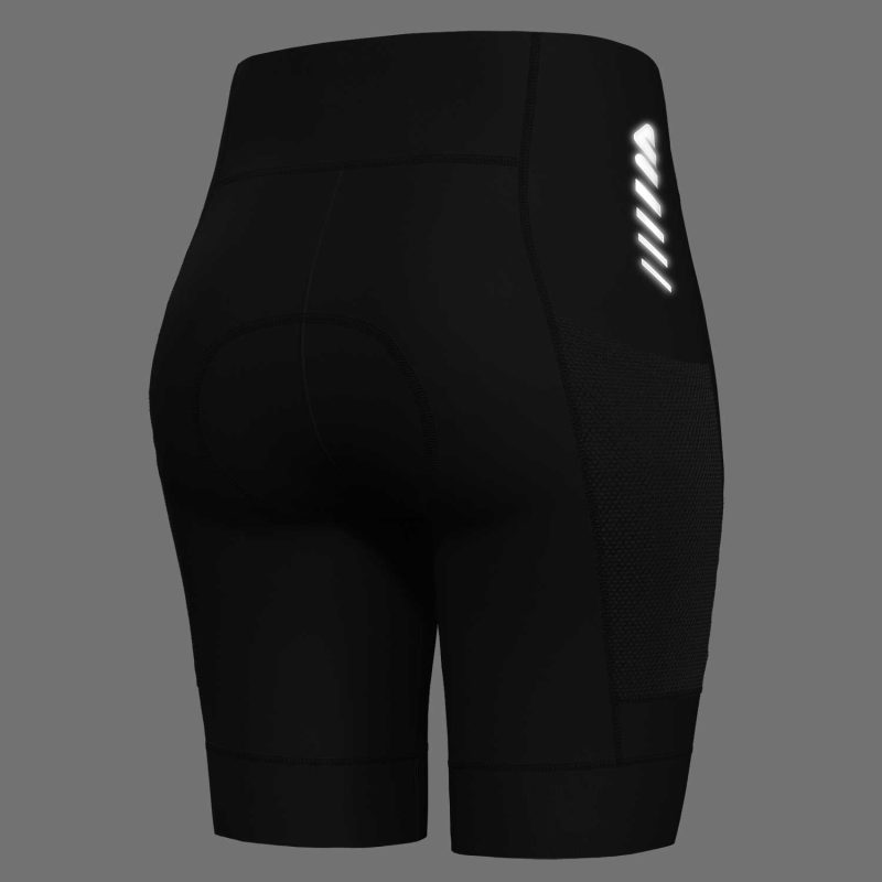 Women T1 Bike Shorts Red - Image 3