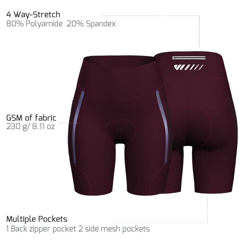 wulibike-new-upgraded-women-biker-shorts-Multi-pocket-red-w2018-details