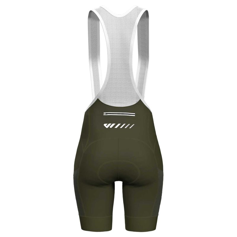 Women Cargo Bib Shorts Green - Image 2