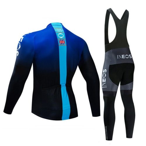 Ineos Team 2019 Cyclin Kit Long Sleeve Blue back