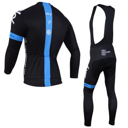 bike kits for men long sleeve Sky Team 2014 BACK