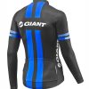Giant Team 2017 Cycling Kit White Long Sleeve Black Blue back