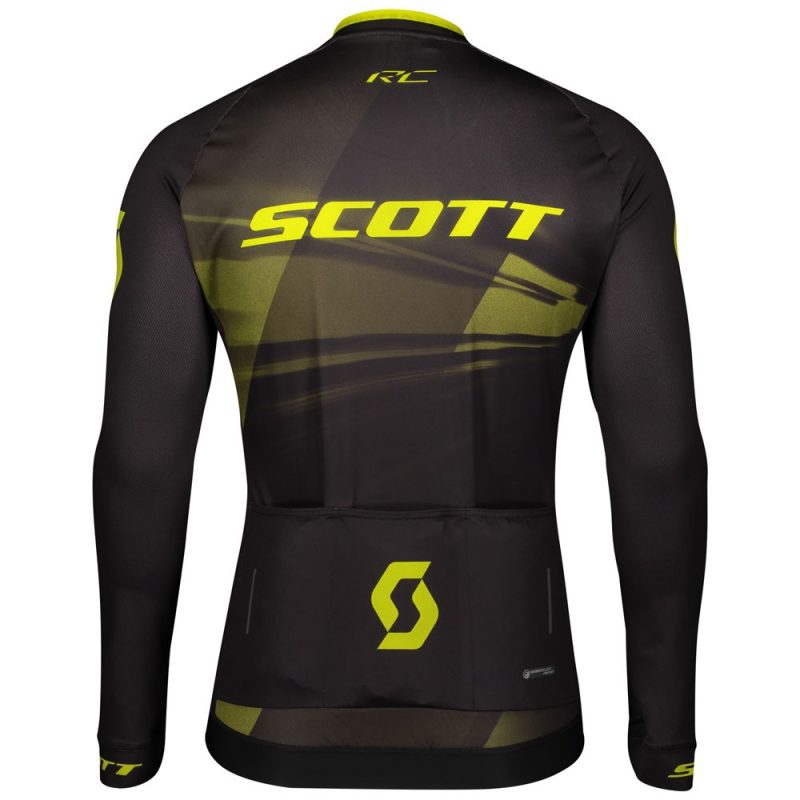 Scott RC Pro 2020 Cyclin Kit Long Sleeve Black Yellow back