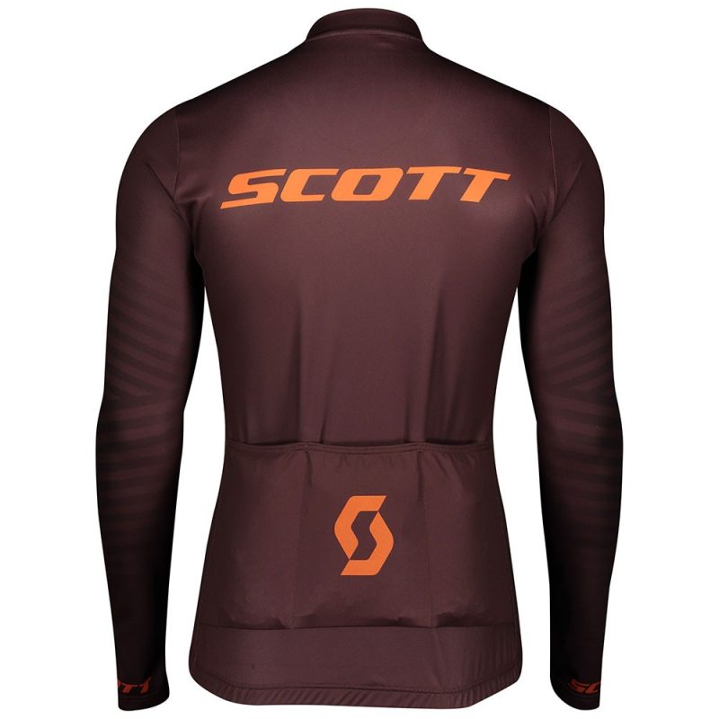 Scott RC Team 1.0 Claret 2020 Cyclin jersey Long Sleeve back