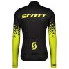 mens team cycling kit jersey and bib Scott Team 2021 Cyclin Kit Long Sleeve Black Yellow back